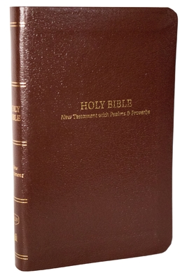 Kjv, Pocket New Testament with Psalms and Proverbs, Leatherflex, Brown, Red Letter, Comfort Print - 