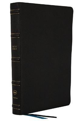 Nkjv, Large Print Thinline Reference Bible, Blue Letter, MacLaren Series, Genuine Leather, Black, Thumb Indexed, Comfort Print: Holy Bible, New King J - Thomas Nelson
