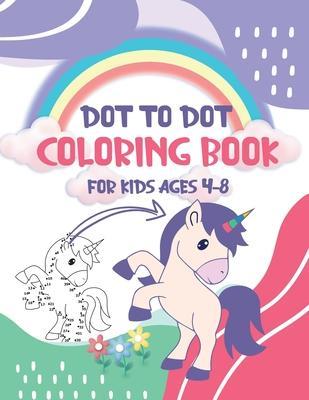 Dot to Dot Coloring Book for Kids Ages 4-8: 8x11 inch coloring book with 83 preprinted pages for children - Connect dots - Drawing and coloring - Xasty Coloring Book For Children