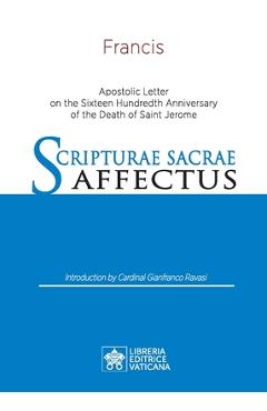 Coperta cărții 'Scripturae Sacrae affectus: Apostolic Letter on the Sixteen Hundredth Anniversary of the Death of Saint Jerome - Pope'