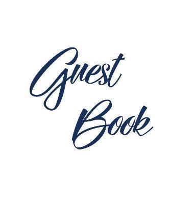 Navy Blue Guest Book, Weddings, Anniversary, Party's, Special Occasions, Memories, Christening, Baptism, Visitors Book, Guests Comments, Vacation Home - Lollys Publishing