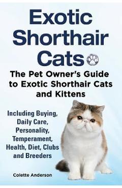 Coperta cărții 'Exotic Shorthair Cats The Pet Owner's Guide to Exotic Shorthair Cats and Kittens Including Buying, Daily Care,'
