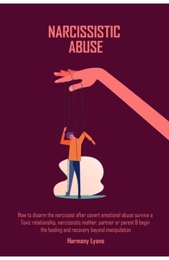 Coperta cărții 'Narcissistic Abuse: How to disarm the narcissist after covert emotional abuse survive a Toxic relationship,'