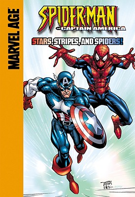 Coperta cărții 'Captain America: Stars, Stripes, and Spiders!: Stars, Stripes, and Spiders! - Todd Dezago'