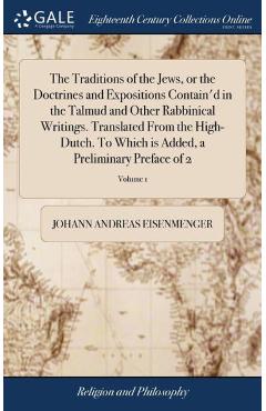 Coperta cărții 'The Traditions of the Jews, or the Doctrines and Expositions Contain'd in the Talmud and Other Rabbinical Writings.'