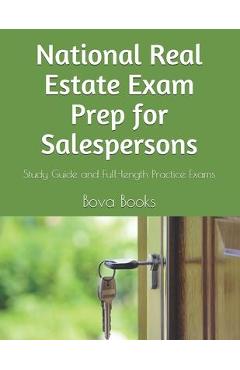 Coperta cărții 'National Real Estate Exam Prep for Salespersons: Study Guide and Full-length Practice Exams - Bova Books Llc'