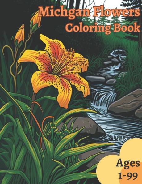 Michigan Flowers Coloring Book - Morgan Ray