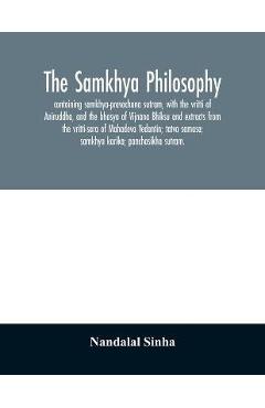 Coperta cărții 'The samkhya philosophy; containing samkhya-pravachana sutram, with the vritti of Aniruddha, and the bhasya of Vijnana'