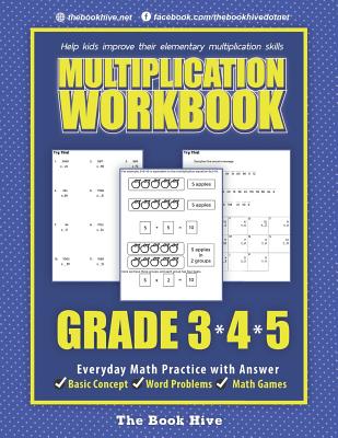 Multiplication Workbook Grade 3 4 5: Everyday Math Practice with Answer - Melissa Smith