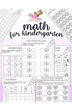 Poza produsului Math for kindergarten: Unicorn Math Activity Book For Kindergarten and First Grade Many Counting Skills Practice Missions Tracing Addition Cu - Jenis Jean