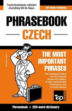 Coperta cărții 'English-Czech phrasebook and 250-word mini dictionary - Andrey Taranov'