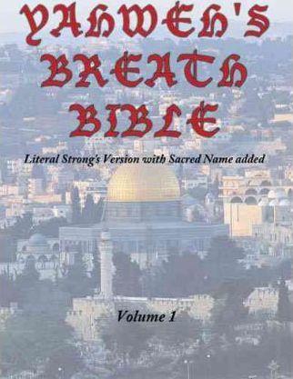 Yahweh's Breath Bible, Volume 1: Literal Strong's Version with Sacred Name added - Jerry Ayers