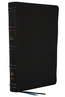 Nkjv, Large Print Thinline Reference Bible, Blue Letter, MacLaren Series, Genuine Leather, Black, Comfort Print: Holy Bible, New King James Version - Thomas Nelson