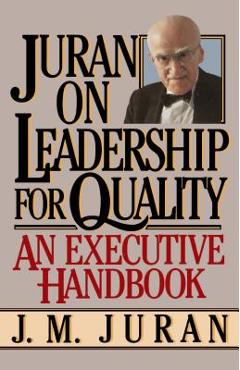 Coperta cărții 'Juran on Leadership for Quality - J. M. Juran'
