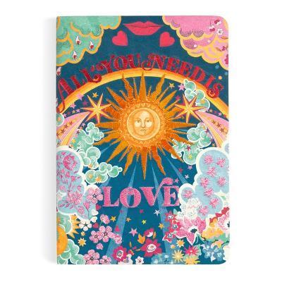 Liberty All You Need Is Love B5 Handmade Embroidered Journal - Galison