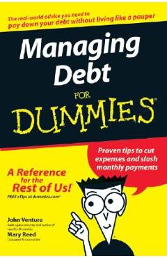 Coperta cărții 'Managing Debt for Dummies - John Ventura'