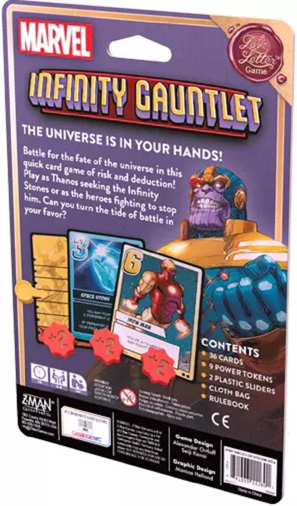 Joc. Infinity Gauntlet: A Love Letter Game