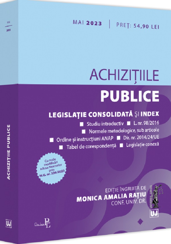 Achizitiile publice Act. mai 2023 - Monica Amalia Ratiu