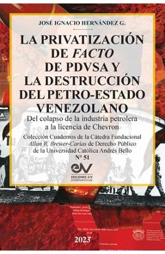 Coperta cărții 'LA PRIVATIZACIÓN DE FACTO DE PDVSA Y LA DESTRUCCIÓN DEL PETRO-ESTADO VENEZOLANO. Del colapso de la industria petrolera'