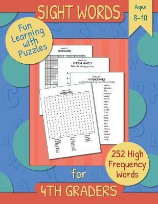 Sight Words for 4th Graders: Fun and Easy Way to Learn High Frequency Words using Puzzles. - Sidequest Station