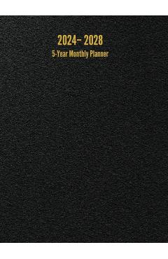 Poza produsului 2024 - 2028 5-Year Monthly Planner: 60-Month Calendar (Black) - Large - I. S. Anderson