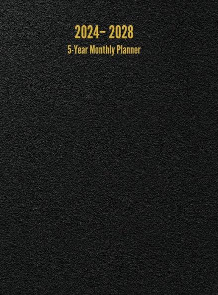 2024 - 2028 5-Year Monthly Planner: 60-Month Calendar (Black) - Large - I. S. Anderson