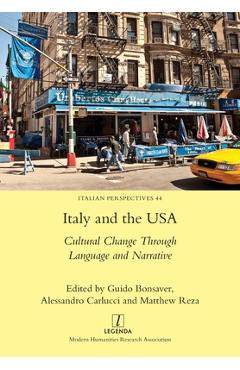 Coperta cărții 'Italy and the USA: Cultural Change Through Language and Narrative - Guido Bonsaver'