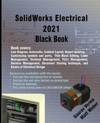 Coperta cărții 'SolidWorks Electrical 2021 Black Book - Gaurav Verma'