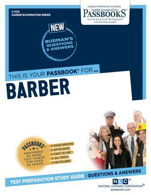 Barber (C-1134): Passbooks Study Guidevolume 1134 - National Learning Corporation