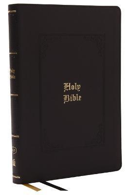 KJV Bible, Giant Print Thinline Bible, Vintage Series, Leathersoft, Black, Red Letter, Thumb Indexed, Comfort Print: King James Version - Thomas Nelson