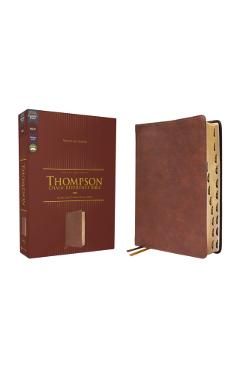 Nkjv, Thompson Chain-Reference Bible, Leathersoft, Brown, Red Letter, Thumb Indexed, Comfort Print - Frank Charles Thompson