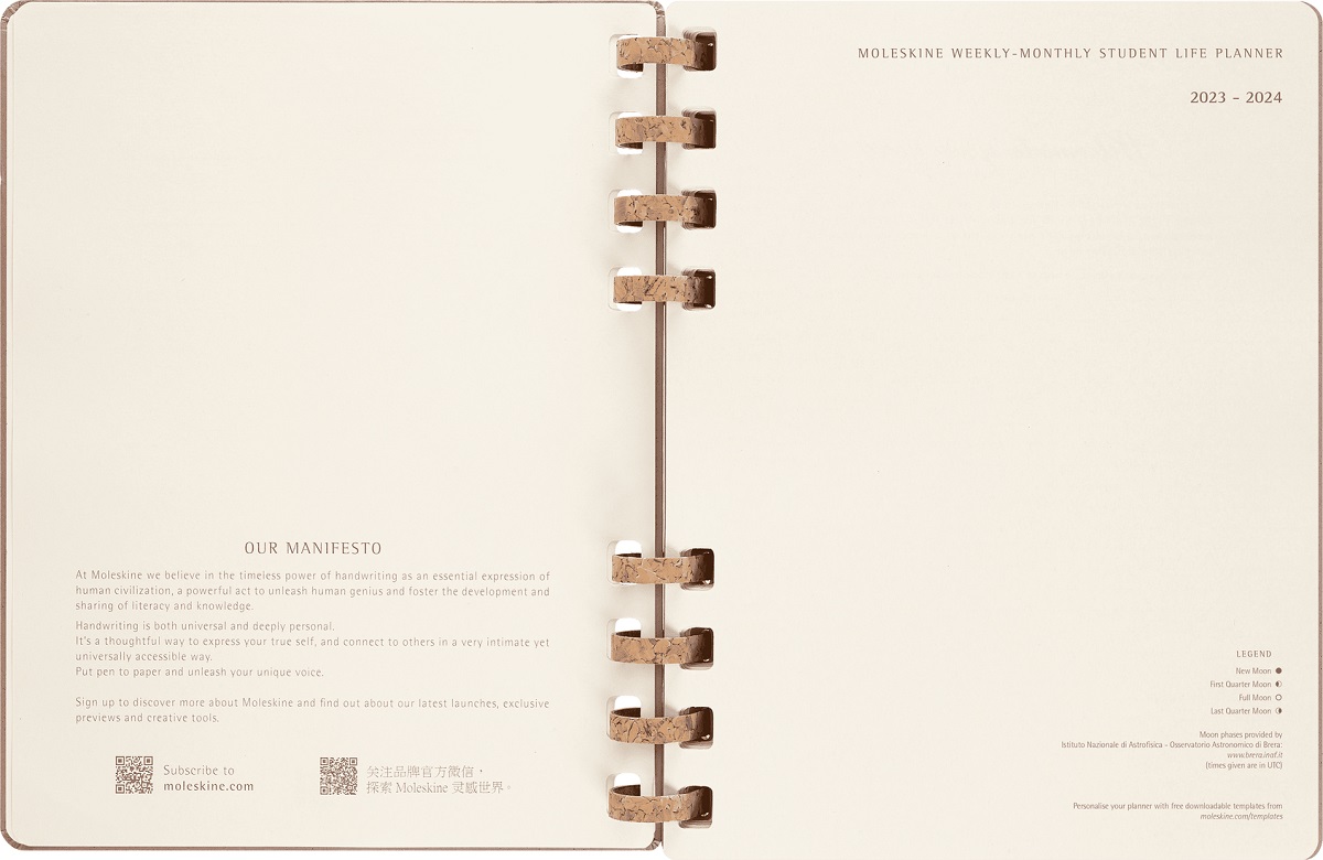 Imaginea produsului 'Agenda 2023-2024: Academic planner almond'