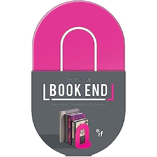 Suport lateral pentru carti. Roz