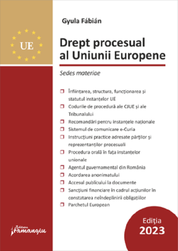 Drept procesual al Uniunii Europene Ed.3 - Gyula Fabian