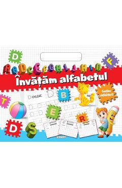Bloc cu abtibilduri. Invatam alfabetul