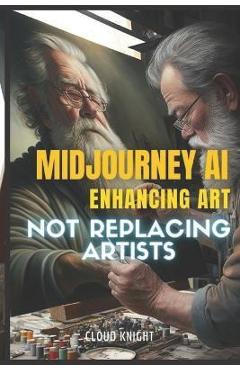 Coperta cărții 'Midjourney AI: Enhancing Art, Not Replacing Artists - Cloud Knight'