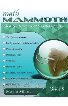 Poza produsului Math Mammoth Grade 5 Skills Review Workbook - Maria Miller
