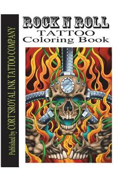 Coperta cărții 'Rock and Roll Coloring Book: Rock and Roll Coloring Book - Cort Bengtson'