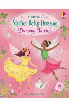 Coperta cărții 'Sticker Dolly Dressing Dancing Fairies - Fiona Watt'