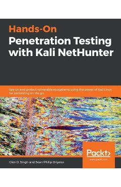 Coperta cărții 'Hands-On Penetration Testing with Kali NetHunter - Sean-philip Oriyano'