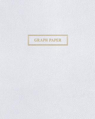 Graph Paper: Executive Style Composition Notebook - White Leather Style, Softcover - 8 x 10 - 100 pages (Office Essentials) - Birchwood Press