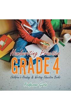 Coperta cărții 'Handwriting Practice Grade 4: Children's Reading & Writing Education Books - Gusto'