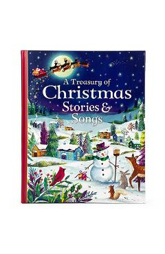 Coperta cărții 'A Treasury of Christmas Stories and Songs - Parragon Books'