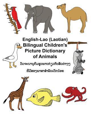 English-Lao/Laotian Bilingual Children's Picture Dictionary of Animals - Kevin Carlson