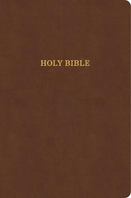 KJV Large Print Thinline Bible, Value Edition, Brown Leathertouch: Holy Bible - Holman Bible Publishers