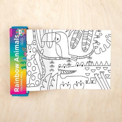 Rainbow Animals Mini Coloring Roll - Andy Passchier