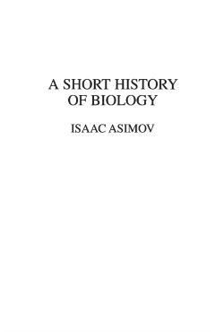 Poza produsului A Short History of Biology - Jay Luvaas