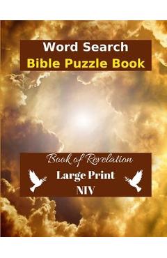 Coperta cărții 'Word Search Bible Puzzle: Book of Revelation in Large Print NIV - Wordsmith Publishing'