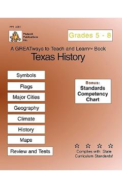 Coperta cărții 'Texas History Grades 5-8: Greatways To Teach And Learn - Patricia Pedigo'