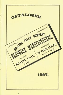Millers Falls Co. 1887 Catalog - Emil Pollak